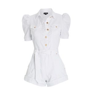 RETROFÊTE
Phoebe Denim Puff Sleeve Romper Small
